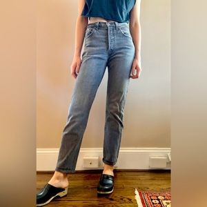 Levi 501s in washed black